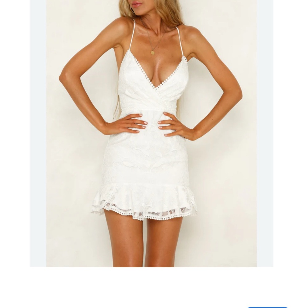 Hello Molly White Mini Dress